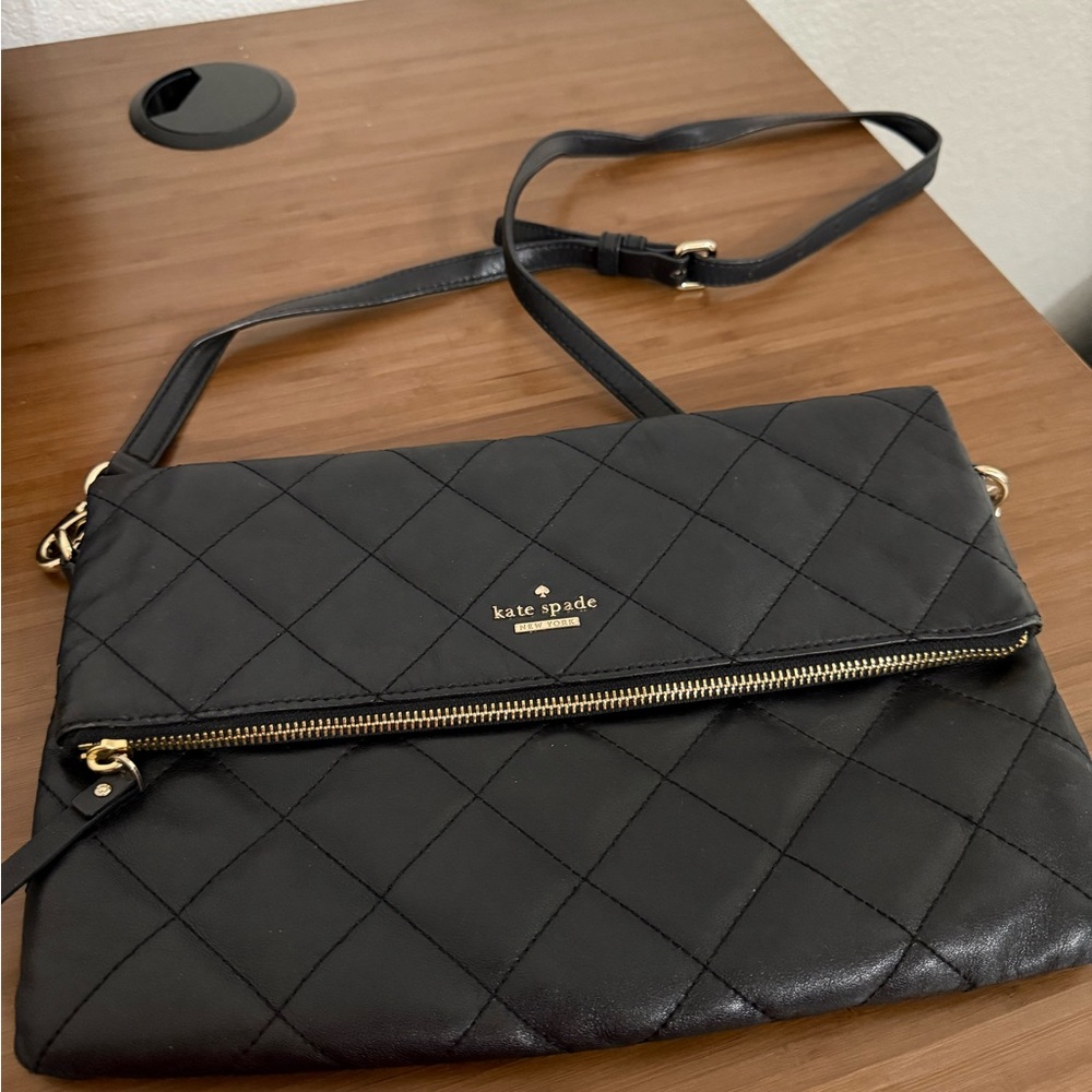 Kate Spade Quilted Black Crossbody Bag